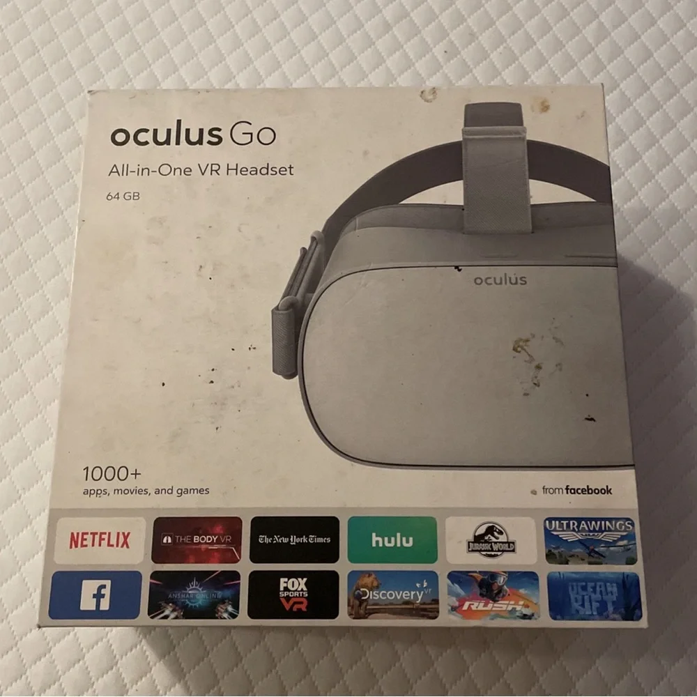 Oculus GO VR headset.